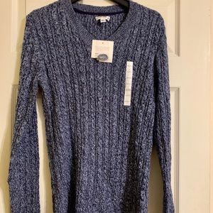 NEW Croft & Barrow cable knit sweater sz medium